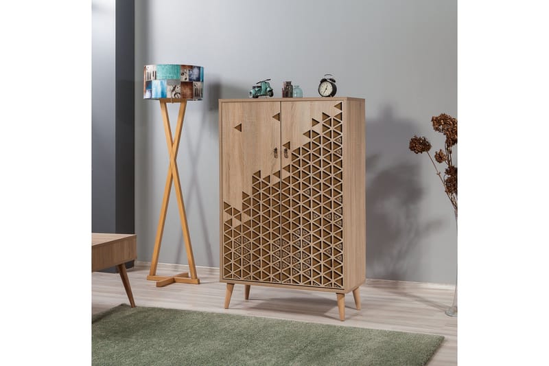 Brokind Förvaringsskåp 80 cm - Brun/Ek/Beige - Förvaring - Förvaringsmöbler - Byrå