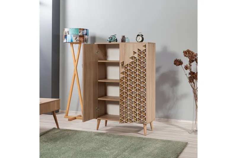 Brokind Förvaringsskåp 80 cm - Brun/Ek/Beige - Förvaring - Förvaringsmöbler - Byrå