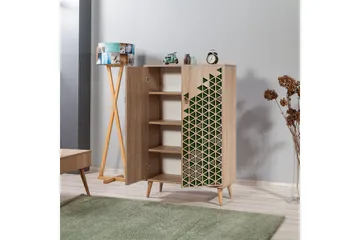 Brokind Förvaringsskåp 80 cm - Brun/Grön - Förvaring - Förvaringsmöbler - Byrå