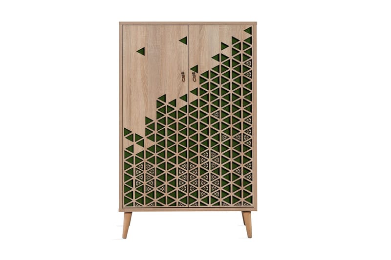 Brokind Förvaringsskåp 80 cm - Brun/Grön - Förvaring - Förvaringsmöbler - Byrå