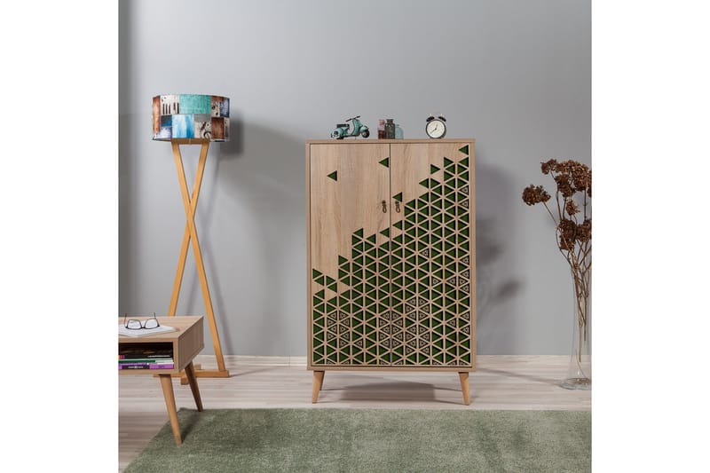 Brokind Förvaringsskåp 80 cm - Brun/Grön - Förvaring - Förvaringsmöbler - Byrå