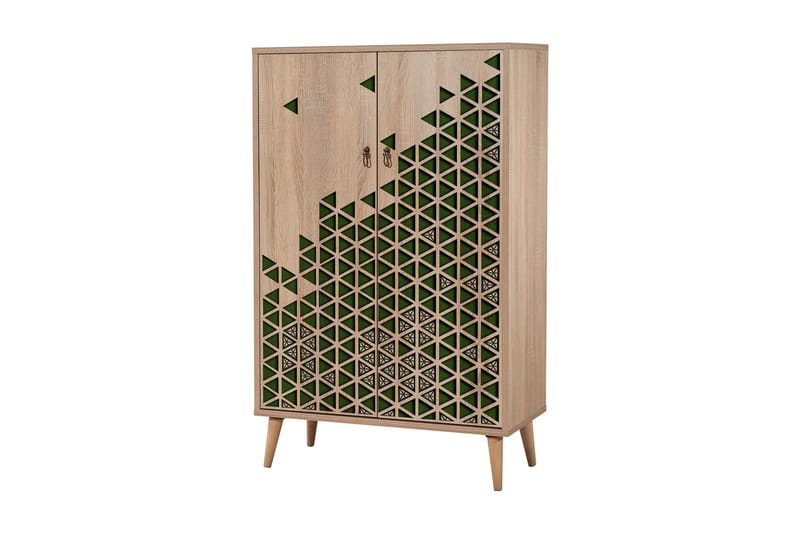 Brokind Förvaringsskåp 80 cm - Brun/Grön - Förvaring - Förvaringsmöbler - Byrå