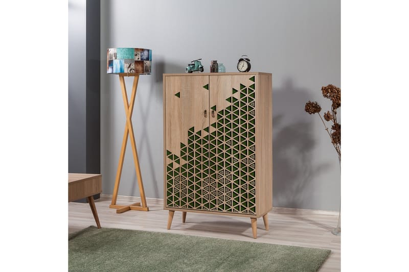 Brokind Förvaringsskåp 80 cm - Brun/Grön - Förvaring - Förvaringsmöbler - Byrå