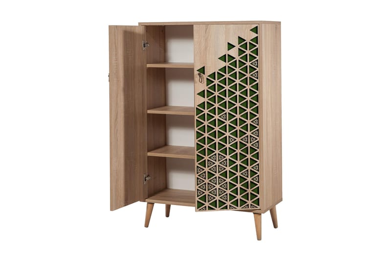 Brokind Förvaringsskåp 80 cm - Brun/Grön - Förvaring - Förvaringsmöbler - Byrå
