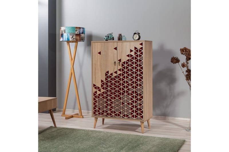 Brokind Förvaringsskåp 80 cm - Brun/Röd - Förvaring - Förvaringsmöbler - Byrå