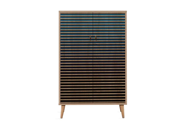 Brokind Förvaringsskåp 80 cm - Brun/Svart/Blå - Förvaring - Förvaringsmöbler - Byrå