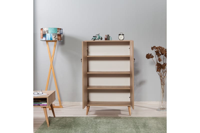 Brokind Förvaringsskåp 80 cm - Brun/Svart/Ek - Förvaring - Förvaringsmöbler - Byrå