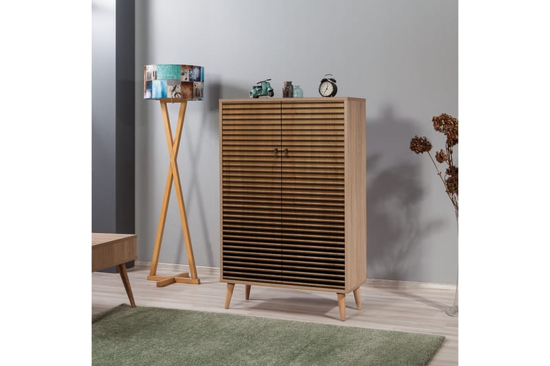 Brokind Förvaringsskåp 80 cm - Brun/Svart/Ek - Förvaring - Förvaringsmöbler - Byrå