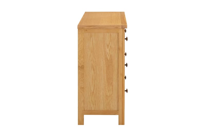 Byrå 105x33,5x73 cm massiv ek - Brun - Förvaring - Förvaringsmöbler - Byrå