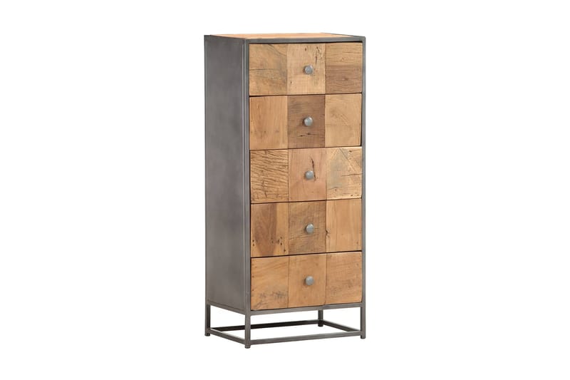 Byrå 45x30x100 cm massivt återvunnet trä - Brun - Förvaring - Förvaringsmöbler - Byrå