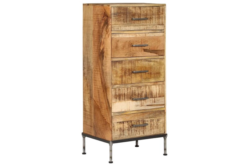 Byrå 45x35x106 cm massivt mangoträ - Brun - Förvaring - Förvaringsmöbler - Byrå