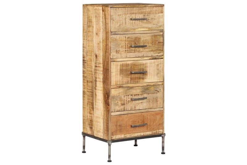 Byrå 45x35x106 cm massivt mangoträ - Brun - Förvaring - Förvaringsmöbler - Byrå