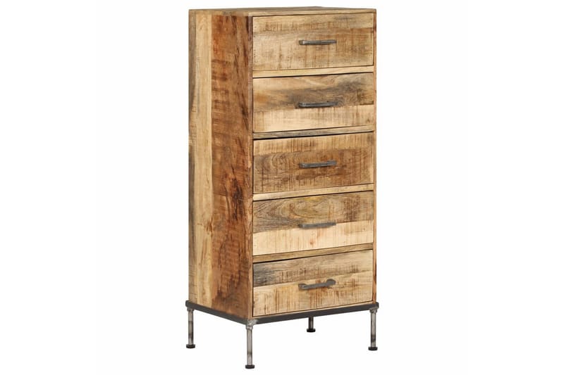 Byrå 45x35x106 cm massivt mangoträ - Brun - Förvaring - Förvaringsmöbler - Byrå