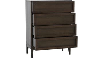 Byrå Granöy med 4 Lådor Bred - Brunlackad ek - Förvaring - Förvaringsmöbler - Byrå
