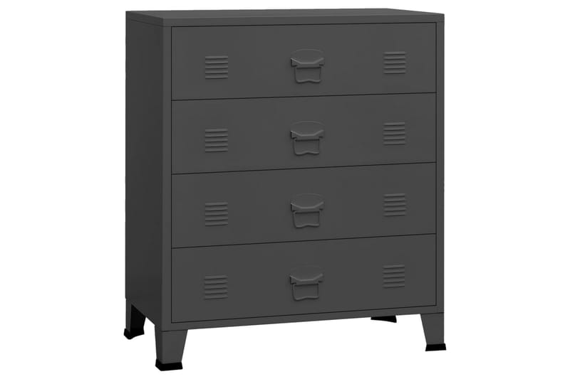 Byrå industriell antracit 78x40x93 cm metall - Antracit - Förvaring - Förvaringsmöbler - Byrå