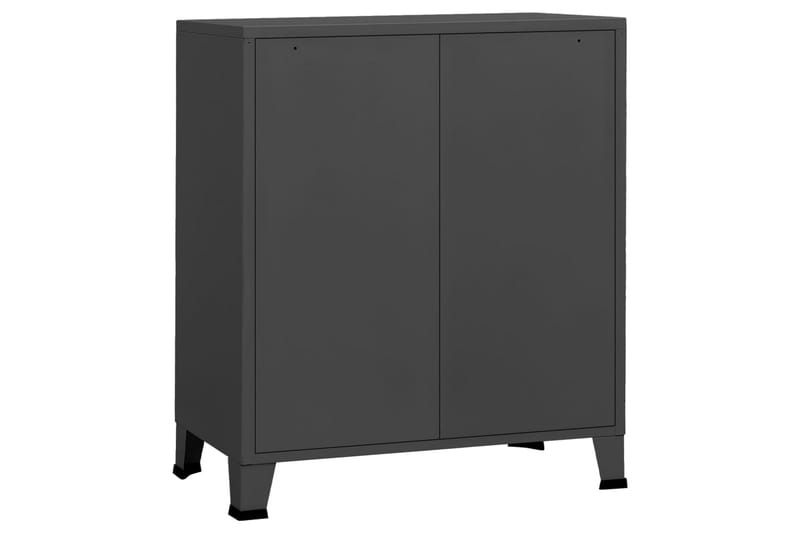 Byrå industriell antracit 78x40x93 cm metall - Antracit - Förvaring - Förvaringsmöbler - Byrå