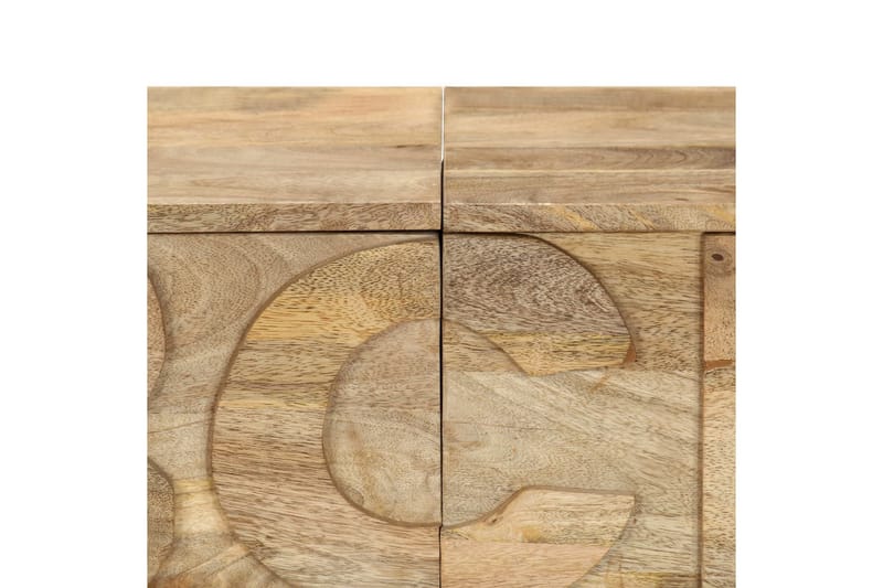 Byrå med 6 lådor bokstäver 120x35x79 cm massivt mangoträ - Brun - Förvaring - Förvaringsmöbler - Byrå