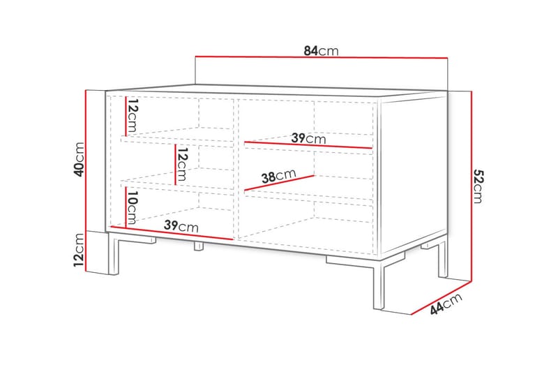 Byrå - Svart|Natur - Förvaring - Förvaringsmöbler - Byrå