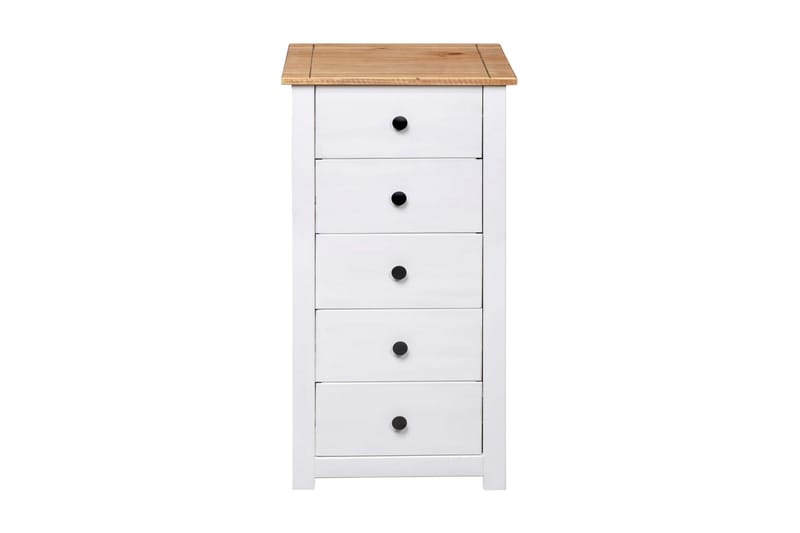 Byrå vit 46x40x89 cm furu panama - Vit - Förvaring - Förvaringsmöbler - Byrå
