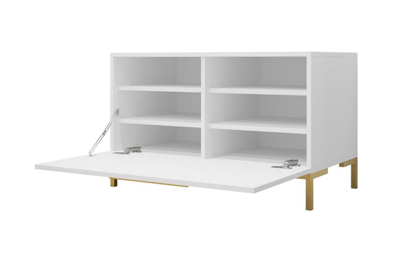 Byrå - Vit|Guld - Förvaring - Förvaringsmöbler - Byrå