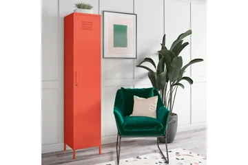 Cache Förvaringsskåp 38x40 cm 1 Dörr Orange - Novogratz - Förvaring - Skåp - Förvaringsskåp - Klädskåp & omklädningsskåp
