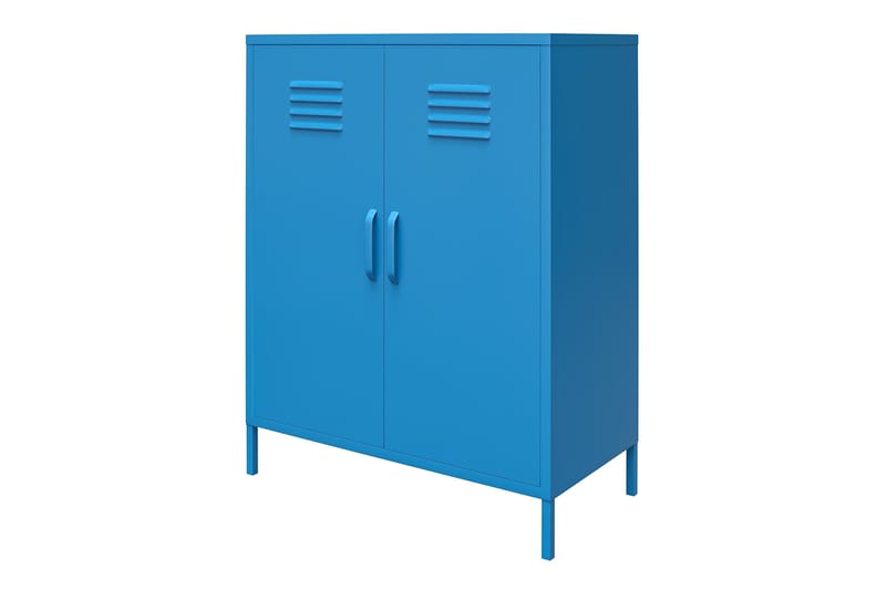 Cache Förvaringsskåp 80x40 cm 2 Dörrar Blå - Novogratz - Förvaring - Förvaringsmöbler - Byrå