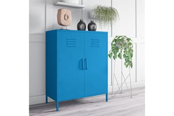 Cache Förvaringsskåp 80x40 cm 2 Dörrar Blå - Novogratz - Förvaring - Förvaringsmöbler - Byrå