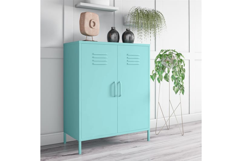 Cache Förvaringsskåp 80x40 cm 2 Dörrar Mint - Novogratz - Förvaring - Förvaringsmöbler - Byrå