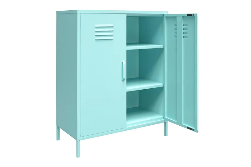 Cache Förvaringsskåp 80x40 cm 2 Dörrar Mint - Novogratz - Förvaring - Förvaringsmöbler - Byrå