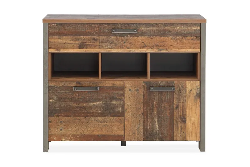 Cadle Byrå 107 cm - Brun/Grå - Förvaring - Förvaringsmöbler - Byrå