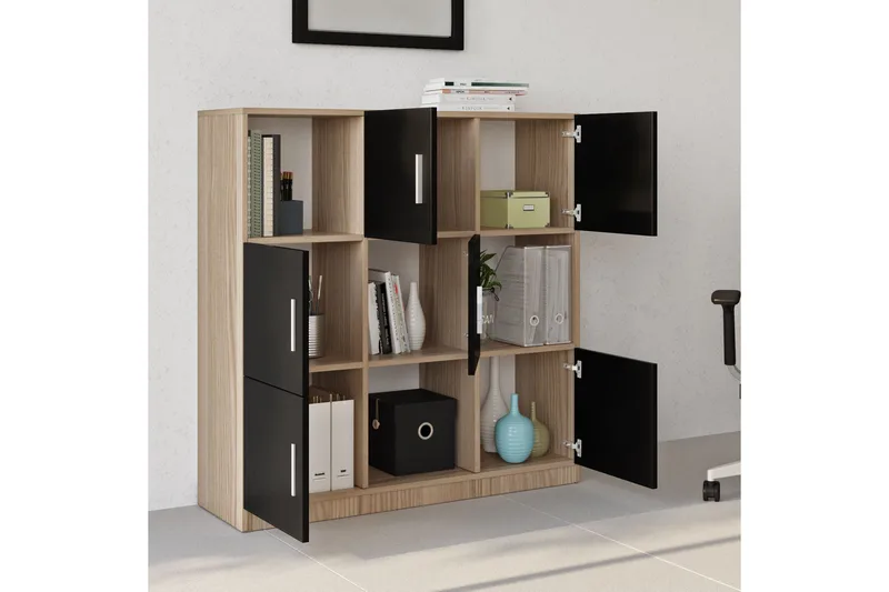 Celtigar Highboard 38x120 cm - Natur/Svart - Förvaring - Förvaringsmöbler - Byrå