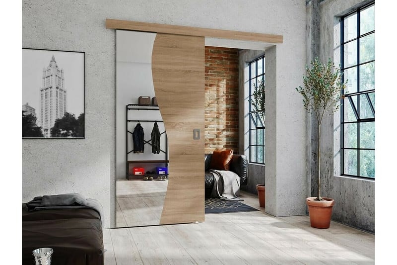 Clonmore Skjutdörr Brun - Förvaring - Sko- & klädförvaring - Garderober & garderobssystem