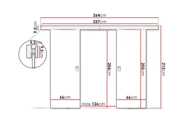 Clonmore Skjutdörr - Grafitgrå - Förvaring - Sko- & klädförvaring - Garderober & garderobssystem