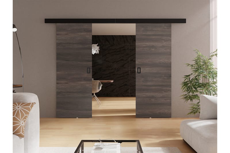 Clonmore Skjutdörr - Mörkbrun - Förvaring - Sko- & klädförvaring - Garderober & garderobssystem