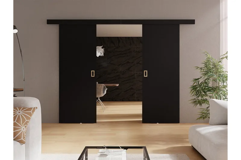 Clonmore Skjutdörr - Svart - Förvaring - Sko- & klädförvaring - Garderober & garderobssystem