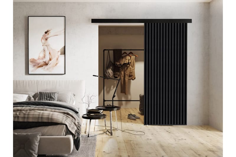 Clonmore Skjutdörr Svart - Förvaring - Sko- & klädförvaring - Garderober & garderobssystem