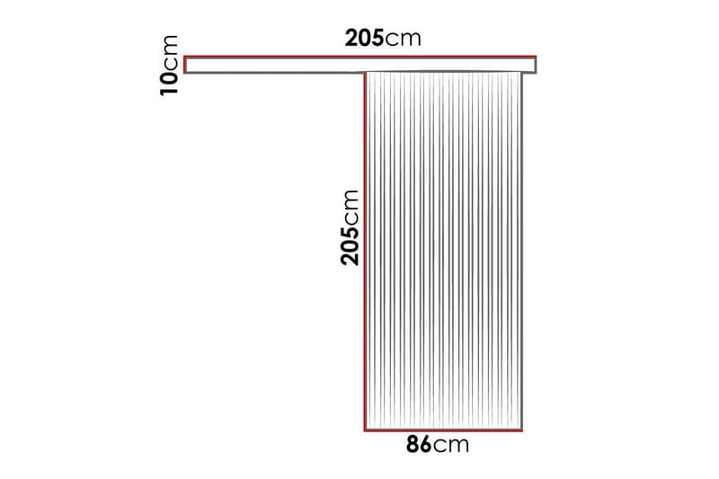 Clonmore Skjutdörr Svart - Förvaring - Sko- & klädförvaring - Garderober & garderobssystem