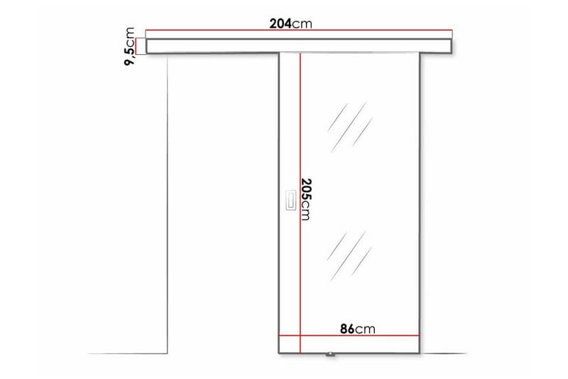 Clonmore Skjutdörr Svart - Förvaring - Sko- & klädförvaring - Garderober & garderobssystem