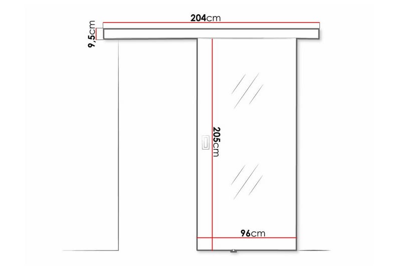 Clonmore Skjutdörr Svart - Förvaring - Sko- & klädförvaring - Garderober & garderobssystem