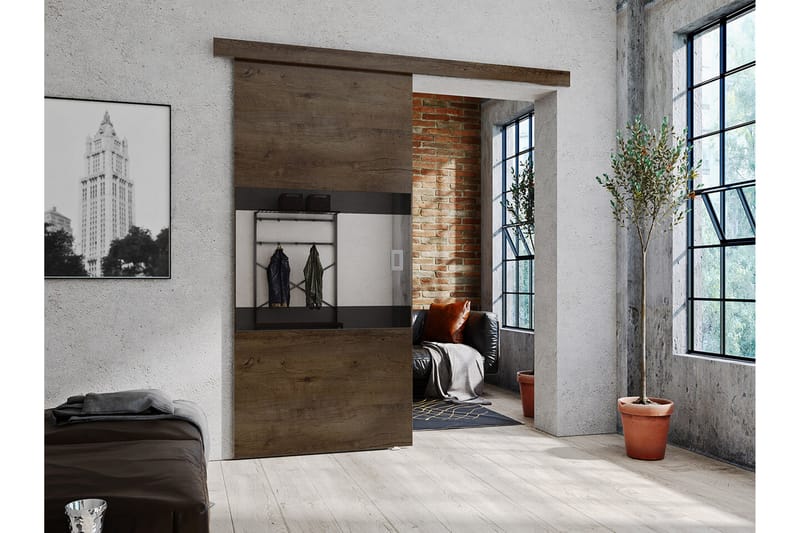 Clonmore Skjutdörr Svart - Förvaring - Sko- & klädförvaring - Garderober & garderobssystem