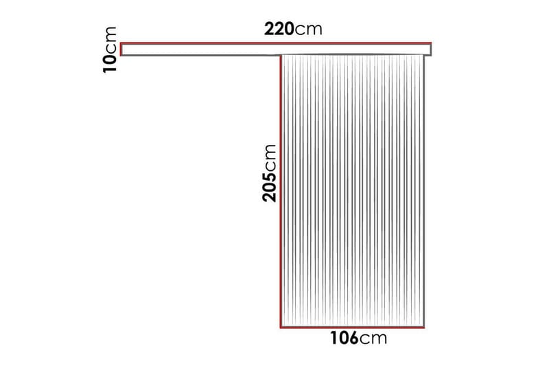 Clonmore Skjutdörr Vit - Förvaring - Sko- & klädförvaring - Garderober & garderobssystem