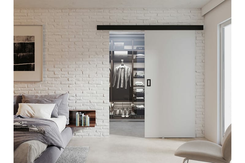 Clonmore Skjutdörr Vit - Förvaring - Sko- & klädförvaring - Garderober & garderobssystem