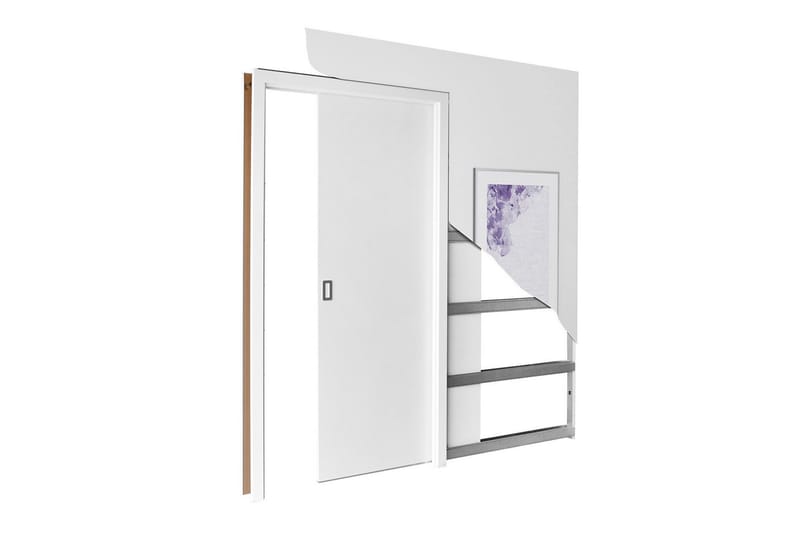 Clonmore Skjutdörr Vit - Förvaring - Sko- & klädförvaring - Garderober & garderobssystem