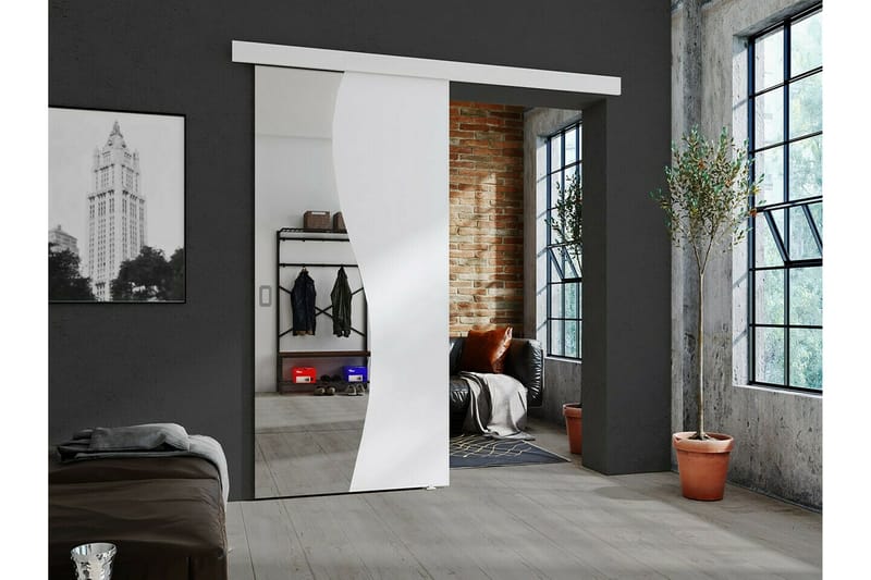 Clonmore Skjutdörr Vit - Förvaring - Sko- & klädförvaring - Garderober & garderobssystem