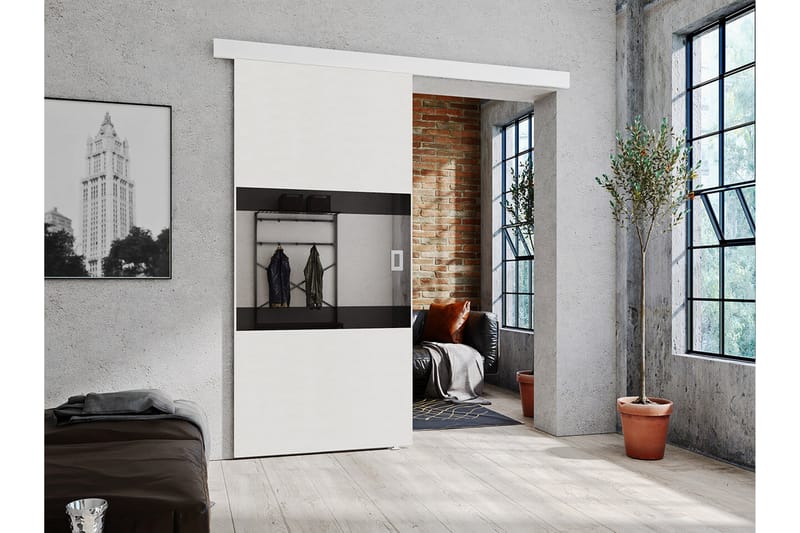 Clonmore Skjutdörr Vit - Förvaring - Sko- & klädförvaring - Garderober & garderobssystem