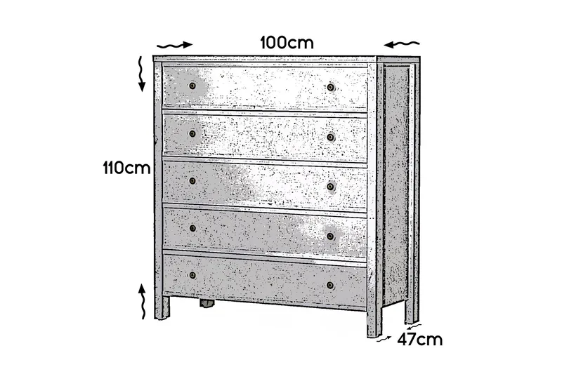 Comfortale Byrå - Vit - Förvaring - Förvaringsmöbler - Byrå