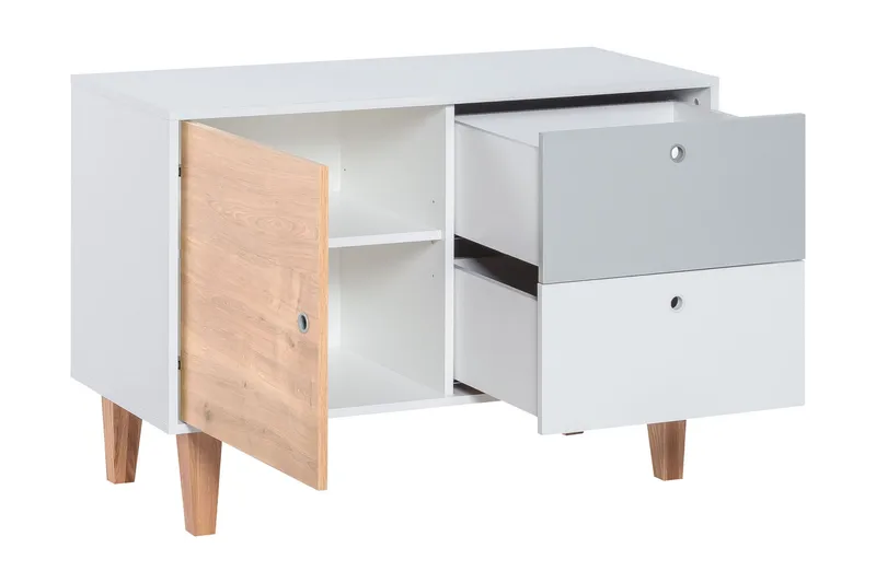 Concept Byrå Vit/Grå/Natur - VOX - Förvaring - Förvaringsmöbler - Byrå