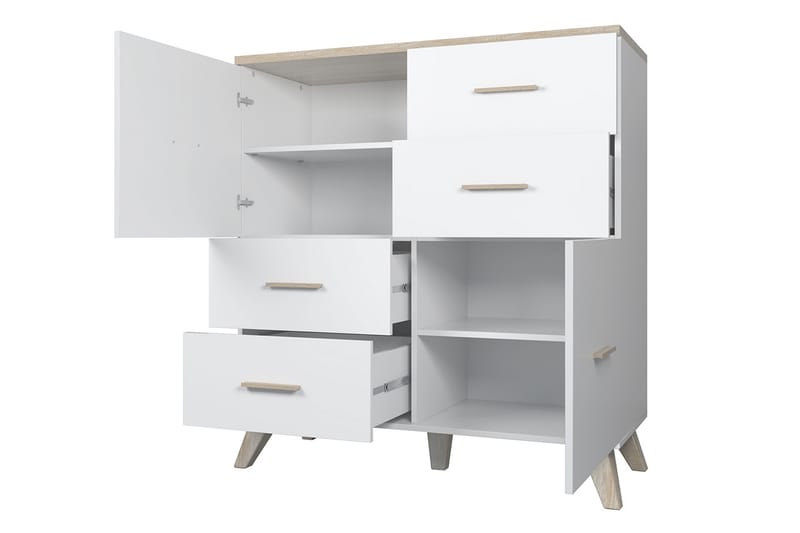 COPLIN Byrå 45x110 cm Natur/Svart - Förvaring - Förvaringsmöbler - Byrå