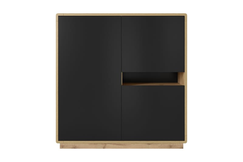 CORNLIUS Highboard 121x126 cm Brun/Svart - Förvaring - Förvaringsmöbler - Byrå