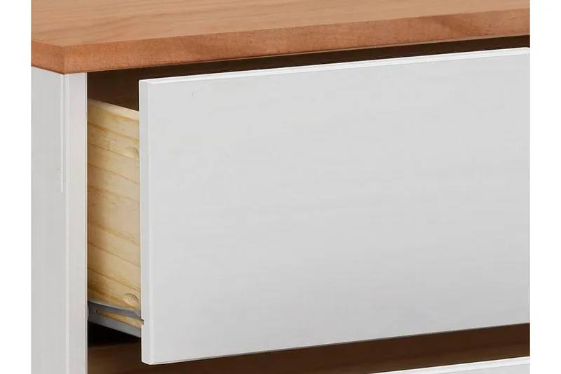 Crotone Byrå 76x39 cm 3 Lådor - Vit - Förvaring - Förvaringsmöbler - Byrå